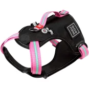 Шлея Waudog Nylon для собак, безопасная, розовый, 25 мм, размер XL, 60-95 см, 80-100 см