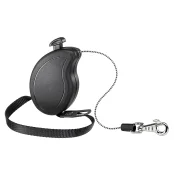 Рулетка-поводок Ferplast Flippy One Cord Mini для собак, з шнуром, чорний, 9.2×2.7×6 см