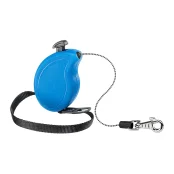 Рулетка-поводок Ferplast Flippy One Cord Mini для собак, з шнуром, блакитний, 9.2×2.7×6 см