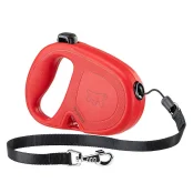 Рулетка-поводок Ferplast Flippy One Cord для собак, з шнуром, розмір M, червоний, 16×3.4×11 см