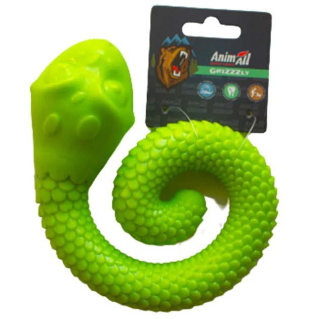 Игрушка AnimAll GrizZzly змейка, зеленая