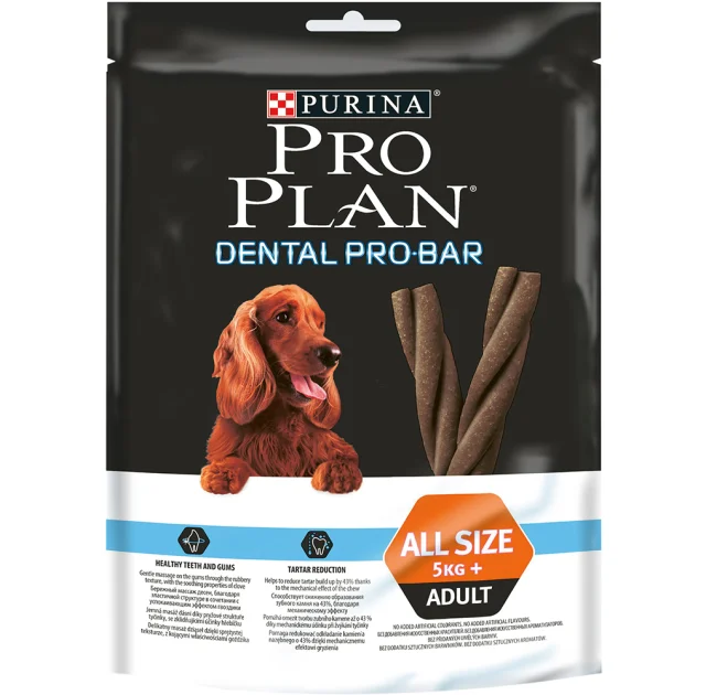 Ласощі Purina Pro Plan Dental Pro-Bar для підтримки здоров'я порожнини рота собак, 150 г