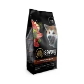 Сухий корм для собак великих порід Savory, зі свіжим м’ясом індички та ягняти, 3 кг