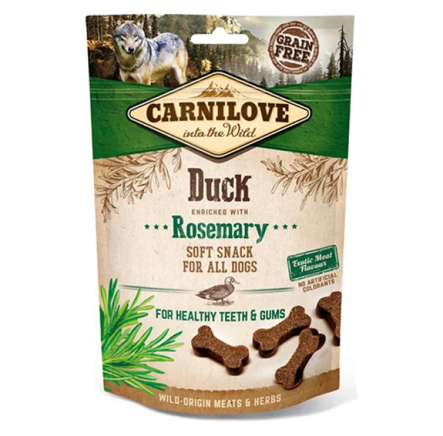 Ласощі Carnilove Dog Semi Moist, для собак, качка, розмарин, 200 г