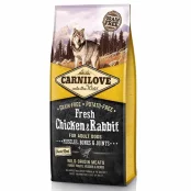 Сухий корм Carnilove Fresh Chicken & Rabbit for Adult dogs, для собак, з куркою і кроликом, 12 кг