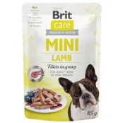 Вологий корм Brit Care Mini pouch, для собак, філе ягняти в соусі, 85 г
