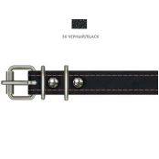 Нашийник Cristel для собак, з лакованої шкіри зеніт, прошитий, 18 мм / 36-44 см, чорний