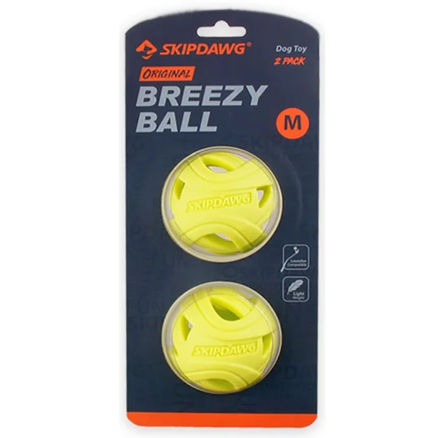 Набор мячей для собак BronzeDog Skipdawg TPR Breezy ball, для облегчения дыхания, 2 штуки по 7 см