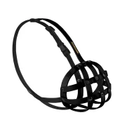 Намордник BronzeDog, для собак, водоотталкивающий, биотановый, чёрный, 28 см