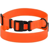 Ошейник BronzeDog Active, для собак, водоотталкивающий, фастекс пластик, оранжевый, 30-40×2 см