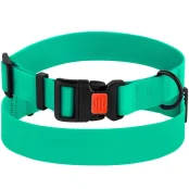 Ошейник BronzeDog Active, для собак, водоотталкивающий, фастекс пластик, зелёный, 35-53×2.5 см