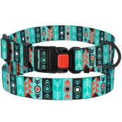 Ошейник BronzeDog Urban, для собак, нейлоновый, фастекс пластиковый, принт инки, 30-40×2 см