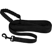 Поводок BronzeDog Active для собак, нейлон, с мягкой ручкой, чёрный, 6 м×2.5 см