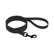 Поводок BronzeDog Active для собак, водоотталкивающий, защитное полимерное покрытие, чёрный, 122×2.5 см