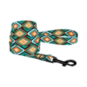 Повідець BronzeDog Tribal для собак, нейлон, принт ромби, 152×1 см