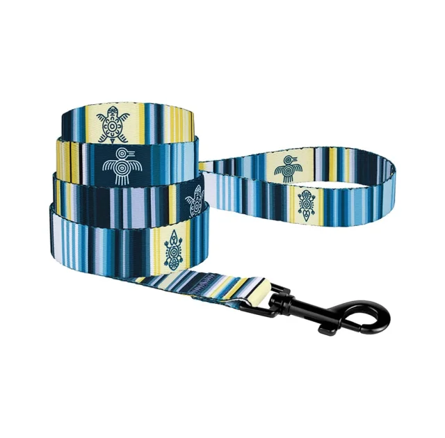 Поводок BronzeDog Urban West для собак, синий, 152×1 см