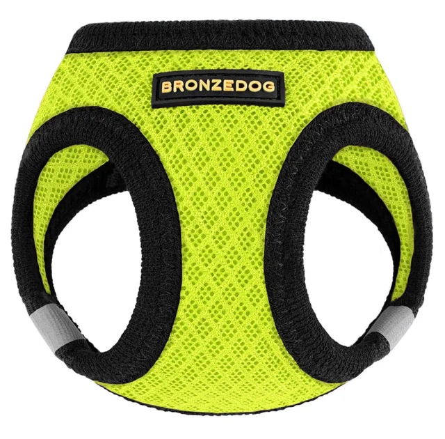 Шлея BronzeDog Mesh Vest для собак, сетчатый нейлон, лимонный, 24-26 см