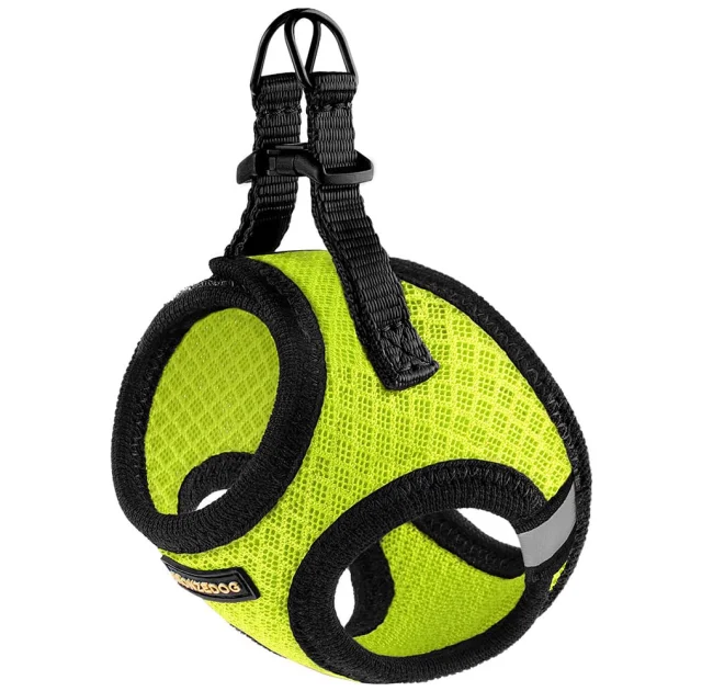 Шлея BronzeDog Mesh Vest для собак, сетчатый нейлон, лимонный, 20-24 см