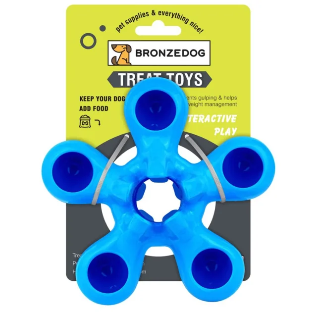Игрушка-звезда для собак BronzeDog Smart Star, мотивационная, 15×10 см