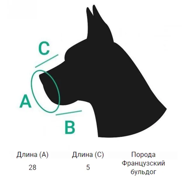 Намордник BronzeDog, для собак, водоотталкивающий, биотановый, оранжевый, 28 см