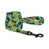 Поводок BronzeDog Camo для собак, нейлон, зелёный, 152×2 см