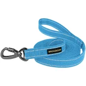 Повідець BronzeDog Cotton для собак, брезент з карабіном на замку, блакитний, 200×2 см