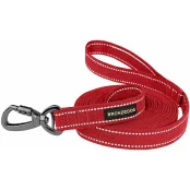 Поводок BronzeDog Cotton для собак, брезент с карабином на замке, красный, 500×3.2 см