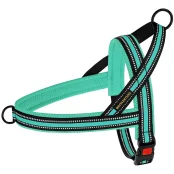 Шлея BronzeDog Mesh Скандинавская для собак, ментоловый, 44-60 см