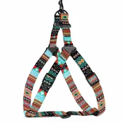 Шлея BronzeDog Tribal для собак, нейлон, принт ацтеки, 40-53 см