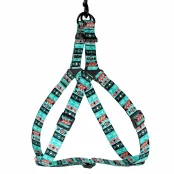 Шлея BronzeDog Tribal для собак, нейлон, принт инки, 40-53 см