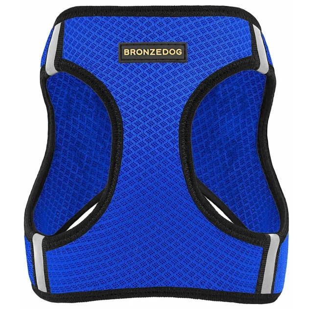 Шлея BronzeDog Mesh Vest для собак, сетчатый нейлон, синий, 24-26 см