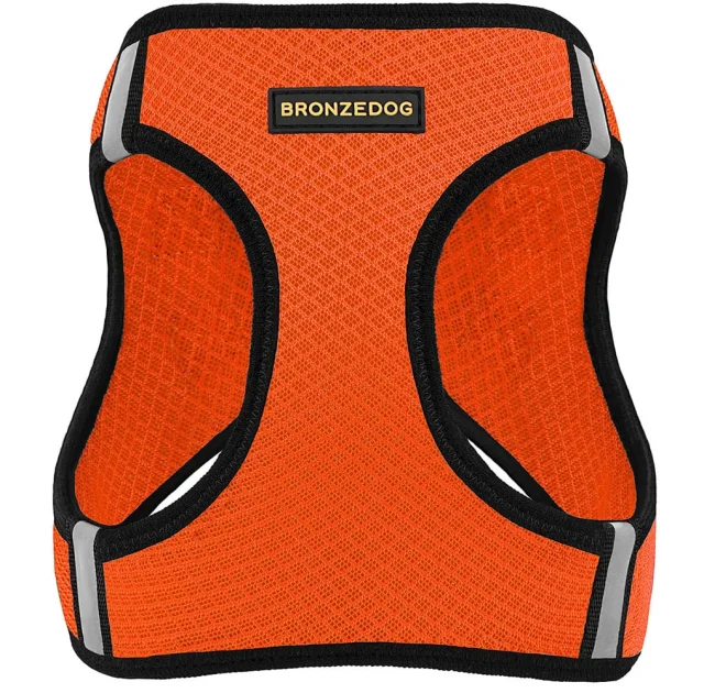 Шлея BronzeDog Mesh Vest для собак, сетчатый нейлон, оранжевый, 43-53 см
