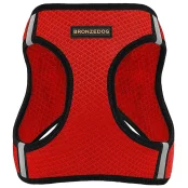 Шлея BronzeDog Mesh Vest для собак, сетчатый нейлон, красный, 42-47 см