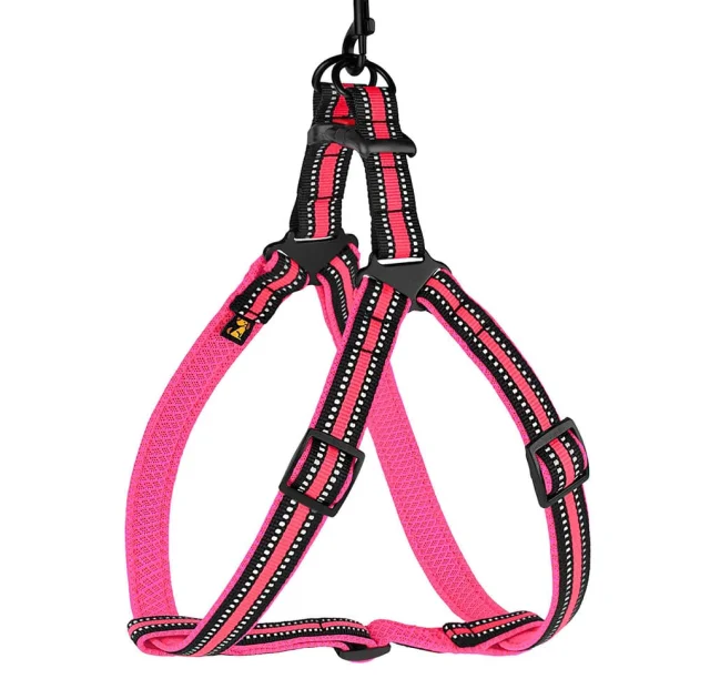 Шлея BronzeDog Mesh Стандарт для собак, сетчатый нейлон, розовый, 45-60 см
