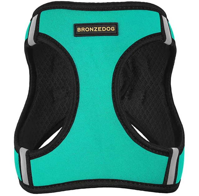 Шлея BronzeDog Sport Vest для собак из нейлона, неопрена и 3D сетки, ментоловый, 43-53 см