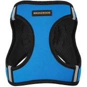 Шлея BronzeDog Sport Vest для собак из нейлона, неопрена и 3D сетки, голубой, 34-42 см