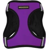 Шлея BronzeDog Sport Vest для собак из нейлона, неопрена и 3D сетки, фиолетовый, 34-42 см