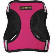 Шлея BronzeDog Sport Vest для собак из нейлона, неопрена и 3D сетки, розовый, 42-47 см