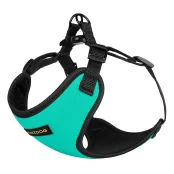 Шлея BronzeDog Sport для собак из неопрена, бирюзовый, 40-46 см