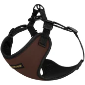 Шлея BronzeDog Sport для собак из неопрена, коричневый, 35-38 см