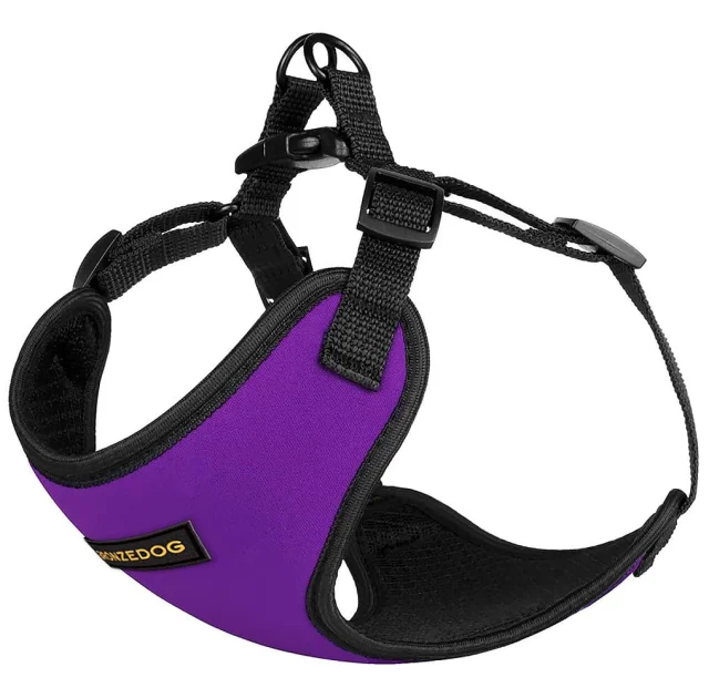 Шлея BronzeDog Sport для собак з неопрена, фіолетовий, 40-46 см