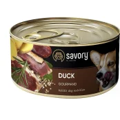 Влажный корм для взрослых собак Savory, с уткой, 200 г