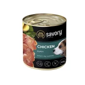 Вологий корм для цуценят Savory, з куркою,  400 г