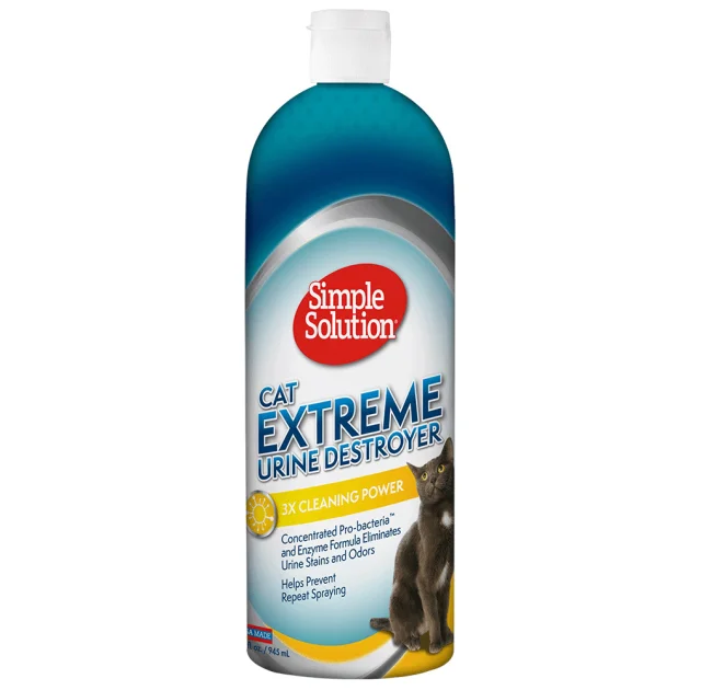 Засіб Simple Solution Extreme Urine Destroyer для видалення плям і запахів з килимів, 945 мл
