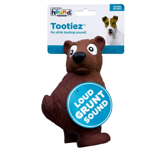 Іграшка для собак Outward Hound Tootiez Bear Ведмідь, коричнева, 23×13×8 см
