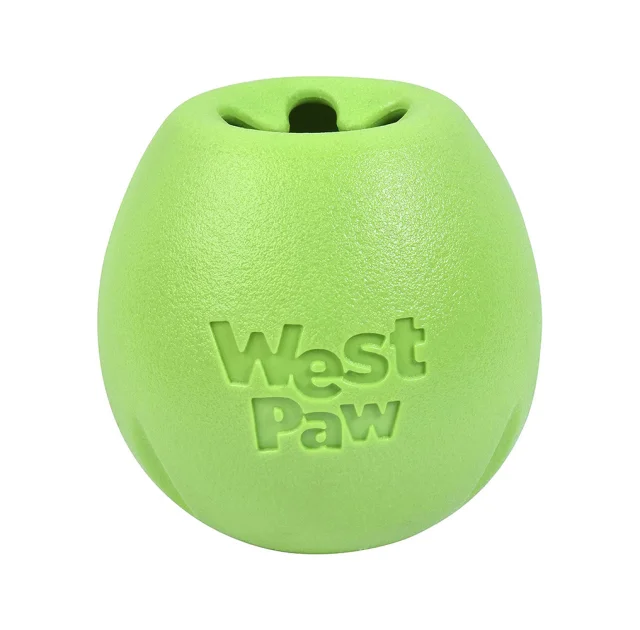 Игрушка для собак West Paw Rumbl Jungle Green, для лакомств, зелёная, 10 см