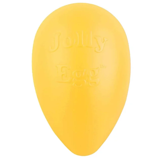 Игрушка Jolly Pets Egg Яйцо для собак до 18 кг, твердая, жёлтая, 20×11 см