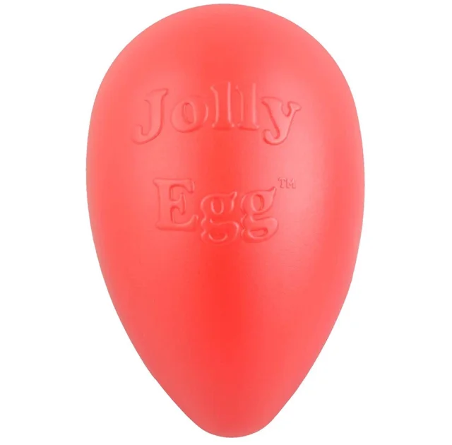 Игрушка Jolly Pets Egg Яйцо для собак до 18 кг, твердая, красная, 20×11 см
