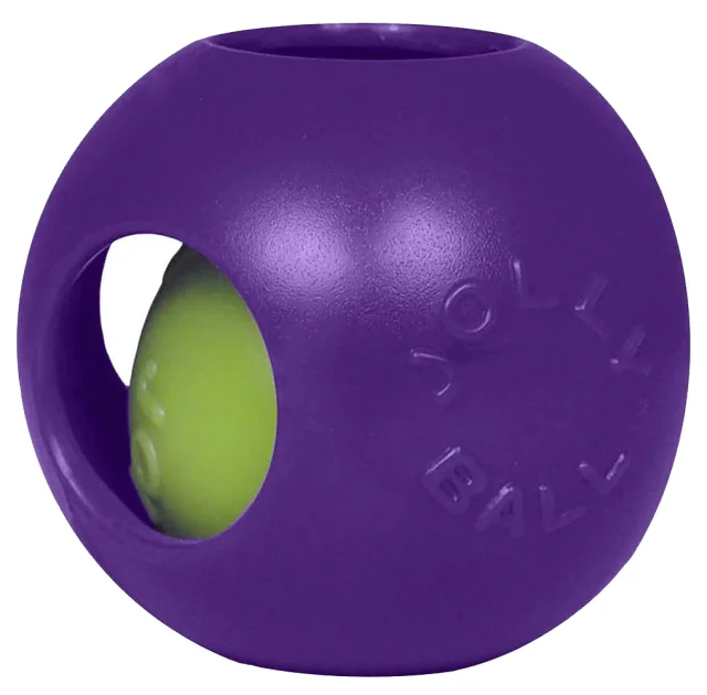 Іграшка Jolly Pets Teaser Ball м'яч подвійний, мала, для собак до 9 кг, фіолетова, 10 см