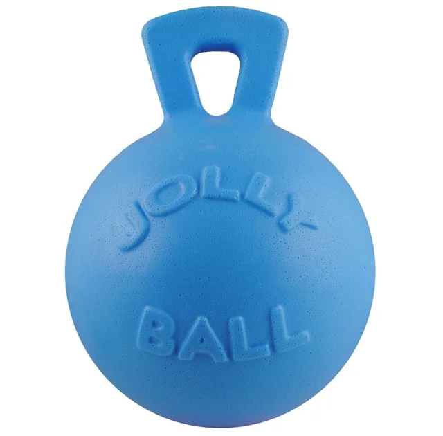 Игрушка Jolly Pets Tug-n-Toss гиря, средняя, для собак 9-27 кг, голубая, 13 см